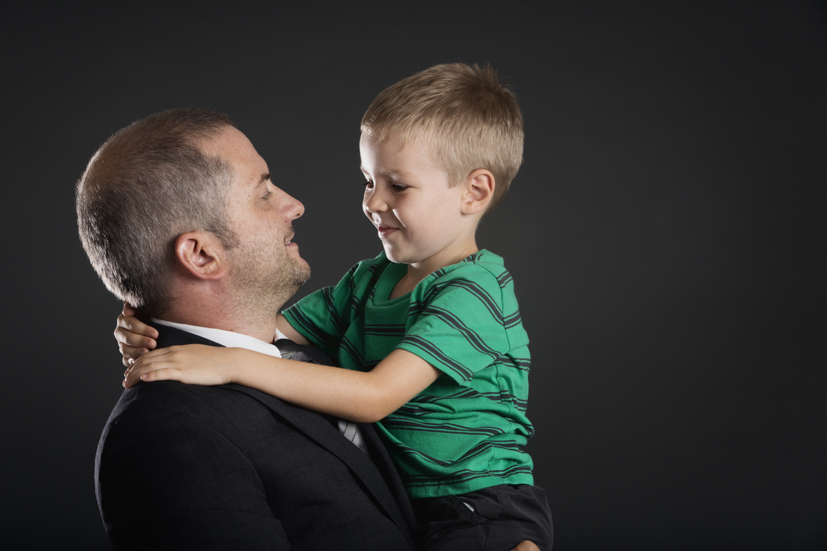 Father holding his child